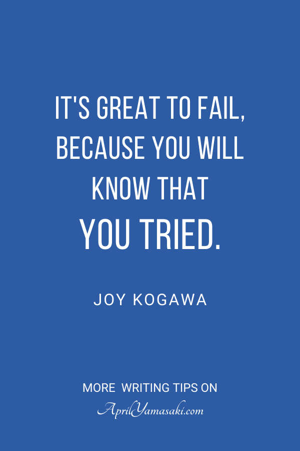 On Writing and Failure from Joy&nbsp;Kogawa
