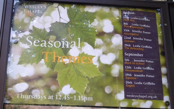 Wesley's Chapel Sign