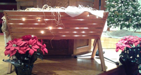 Manger, Emmanuel sanctuary, 2016