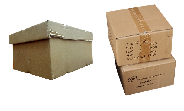 Cardboard packing boxes